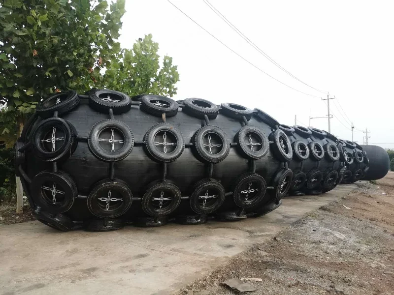 Floating pneumatic rubber Yokohama fenders manufactured to ISO 17357-1:2014